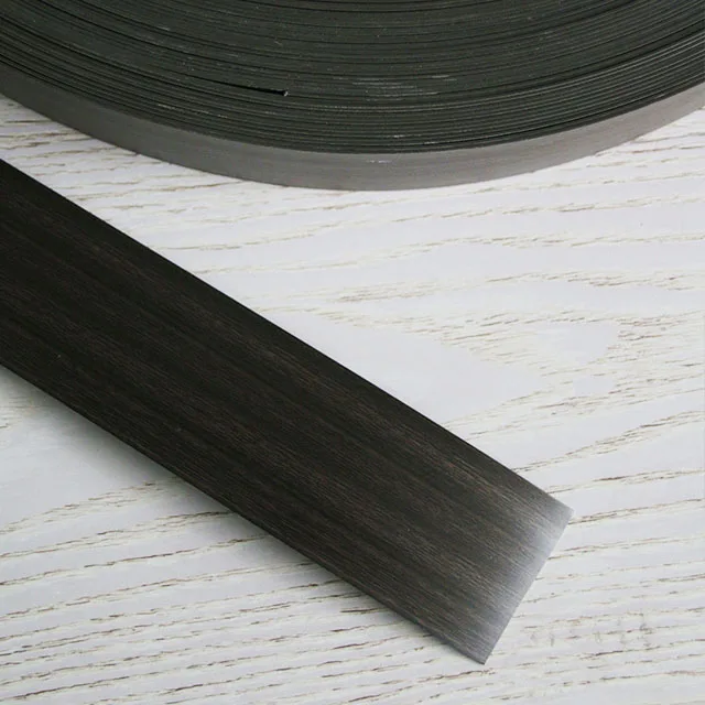 
high quality factory wood grain color flexible plastic furniture PVC edge banding 