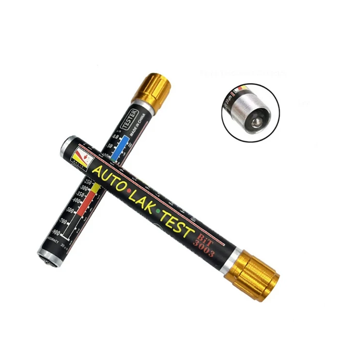 Car Paint Thickness Tester Pen With Magnetic Tip Scale Indicator Portable Car Paint Coating Tester Meter Coat Crash Check Test