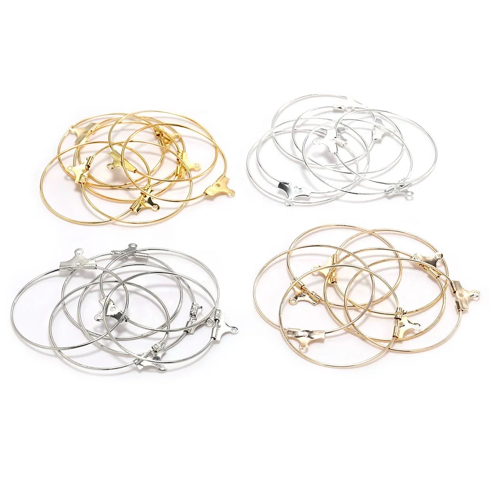 
 Большие круглые серьги-кольца, 30 шт., 25/30/35/40 мм  