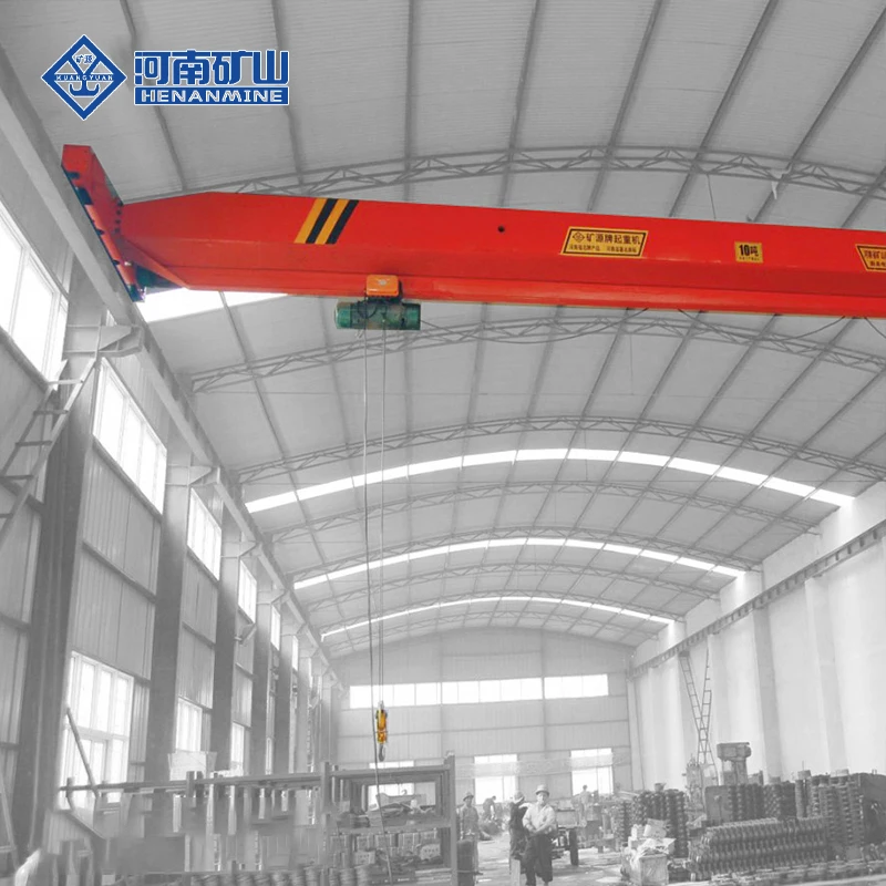 LDA Type Motor Driven 20T A3 Single Beam Overhead Crane With Electric Hoist