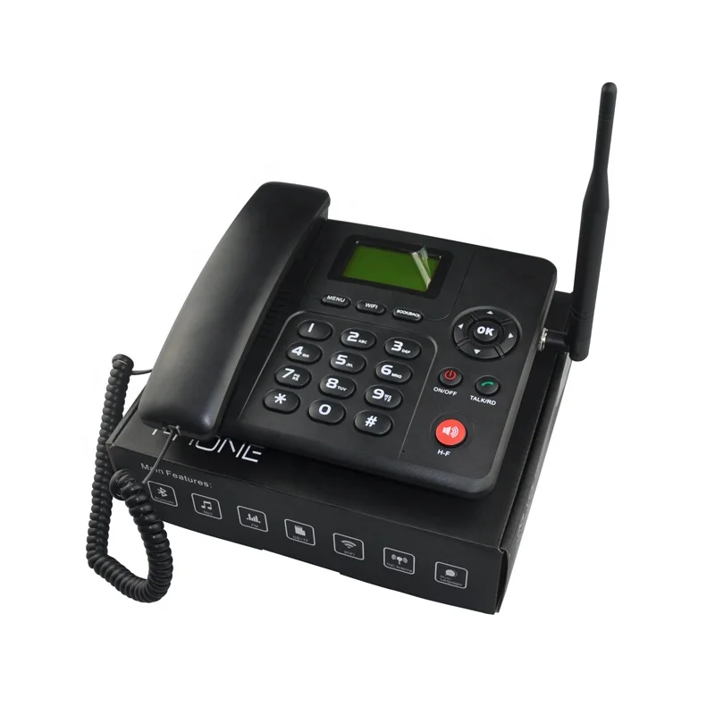 
4G LTE GSM Android Wireless Office Desktop Phone ETS-6688 with Wifi Hotspot 