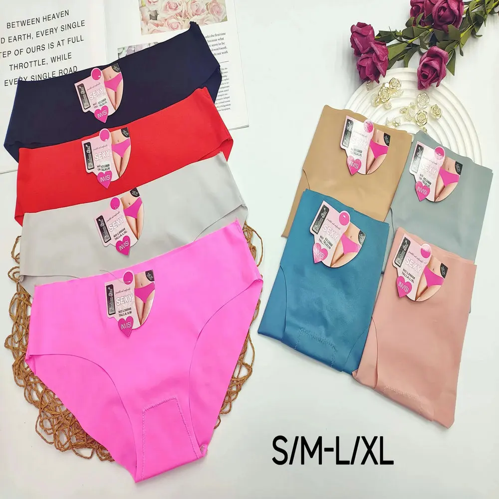 0.41 Dollar Model LAS214 Waist S-XL Wholesale Plus Size Knickers Women Teen Girls Thin Panties Large Sizes Full Underwear