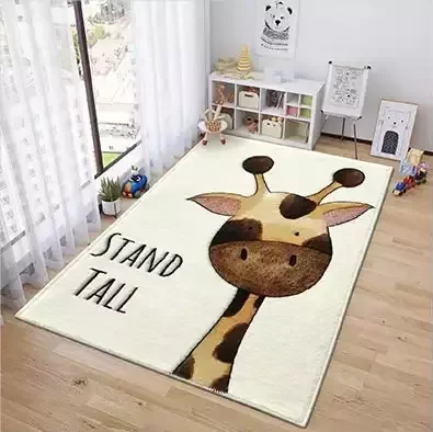 Cute Animal Children Mat Playroom Floor rug washable Anti-Slip Kids Play Mat Soft Floor Area Rug Carpet