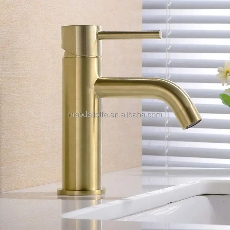 Top Selling Classic Black Luxury Brushed Golden Bathroom Faucet Brass Basin Faucet Toilet Tap Bathroom Mixer