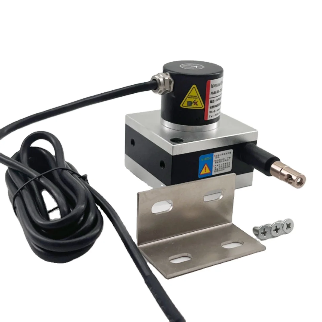 0-1500mm linear wire encoder 4-20mA 0-10V 0-10K output draw wire sensor