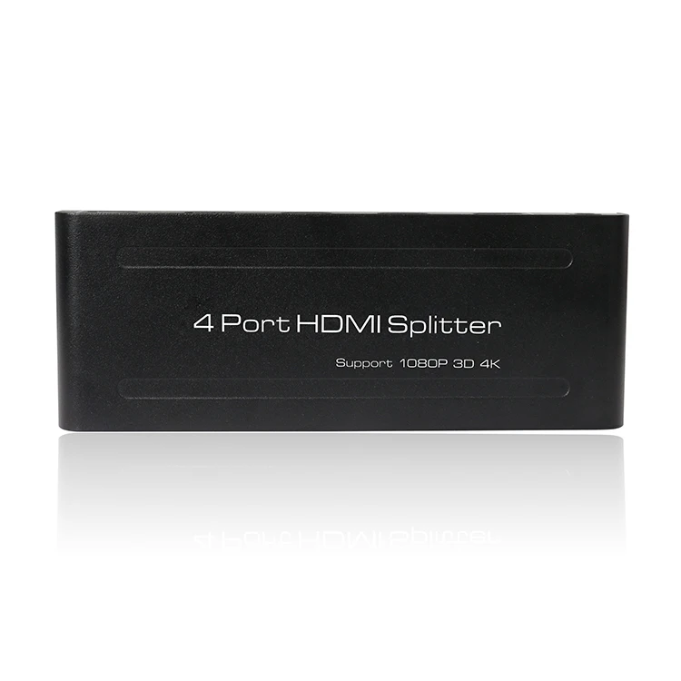 ASK 4K*2K HDMI Splitter 1x4  HDMI Splitter 1 in 4 out Support Full HD 3D  Metal House 3840*2160P
