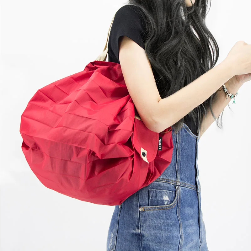 High Quality Large Capacity Portable Custom Logo Reusable Foldable Shopping Bag