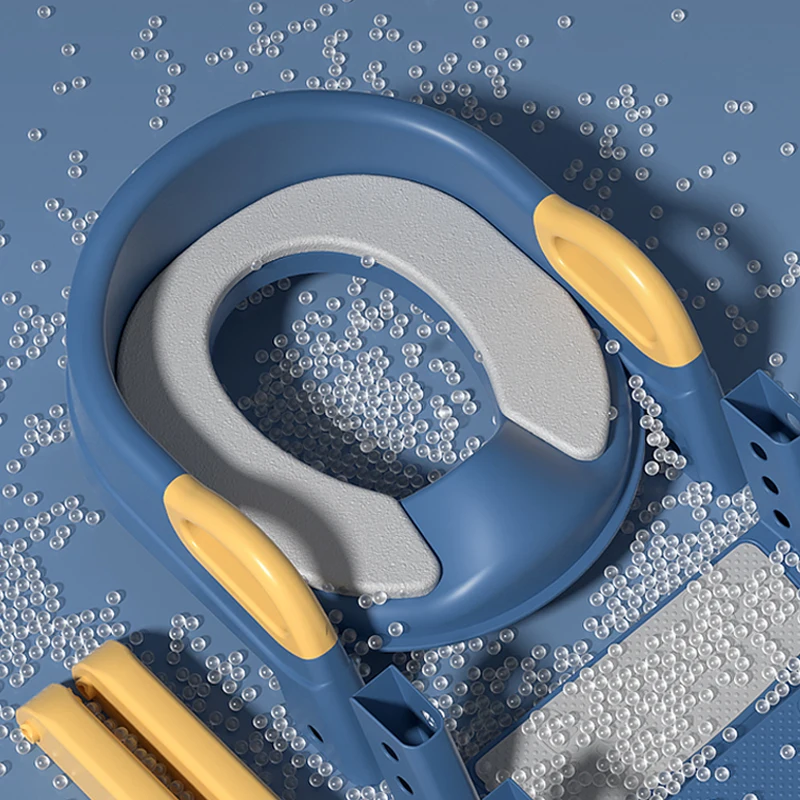 Portable plastic baby potty training toilet seat with step stool ladder