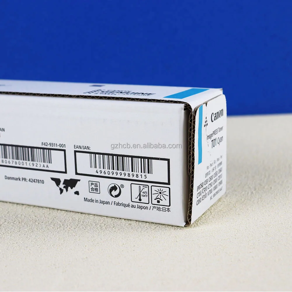 Original for Canon imagePRESS C60 C65 C600 C650 C660 C700 C710 C750 C800 C810 C850 C910 toner T01