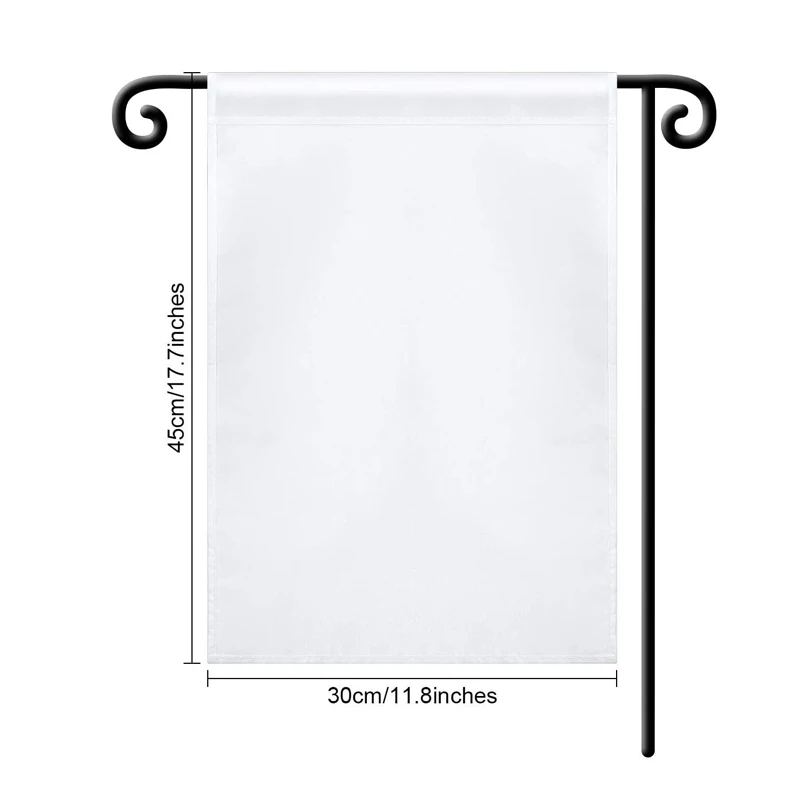 Manufacturers custom burlap garden flag christmas wholesale transfer printing fall burlap ruffle garden flag