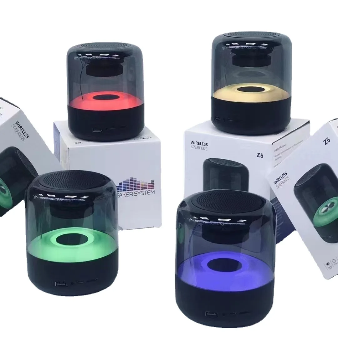2022 New Hot Selling Blue tooth Nozzle RC-Z5 Wireless Speaker 3D Sound Tweeter LED Light 30W Speaker