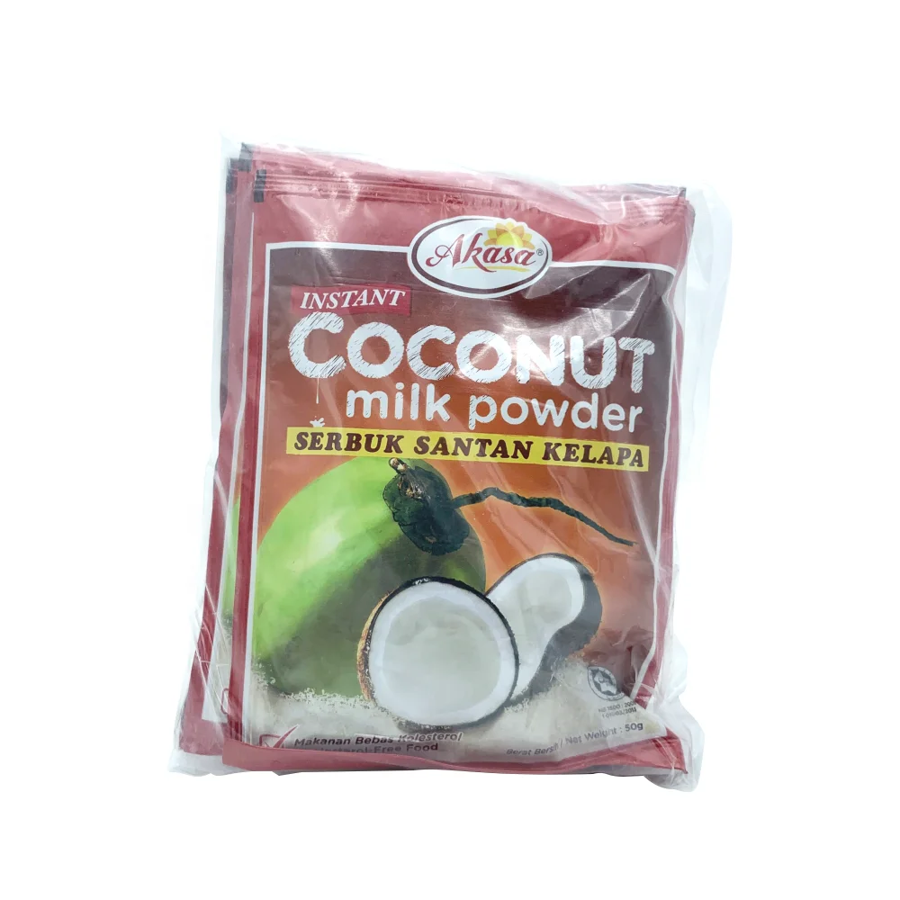 High Quality Akasa Instant Coconut Milk Powder (Santan) Free Flowing No Caking HALAL KOSHER