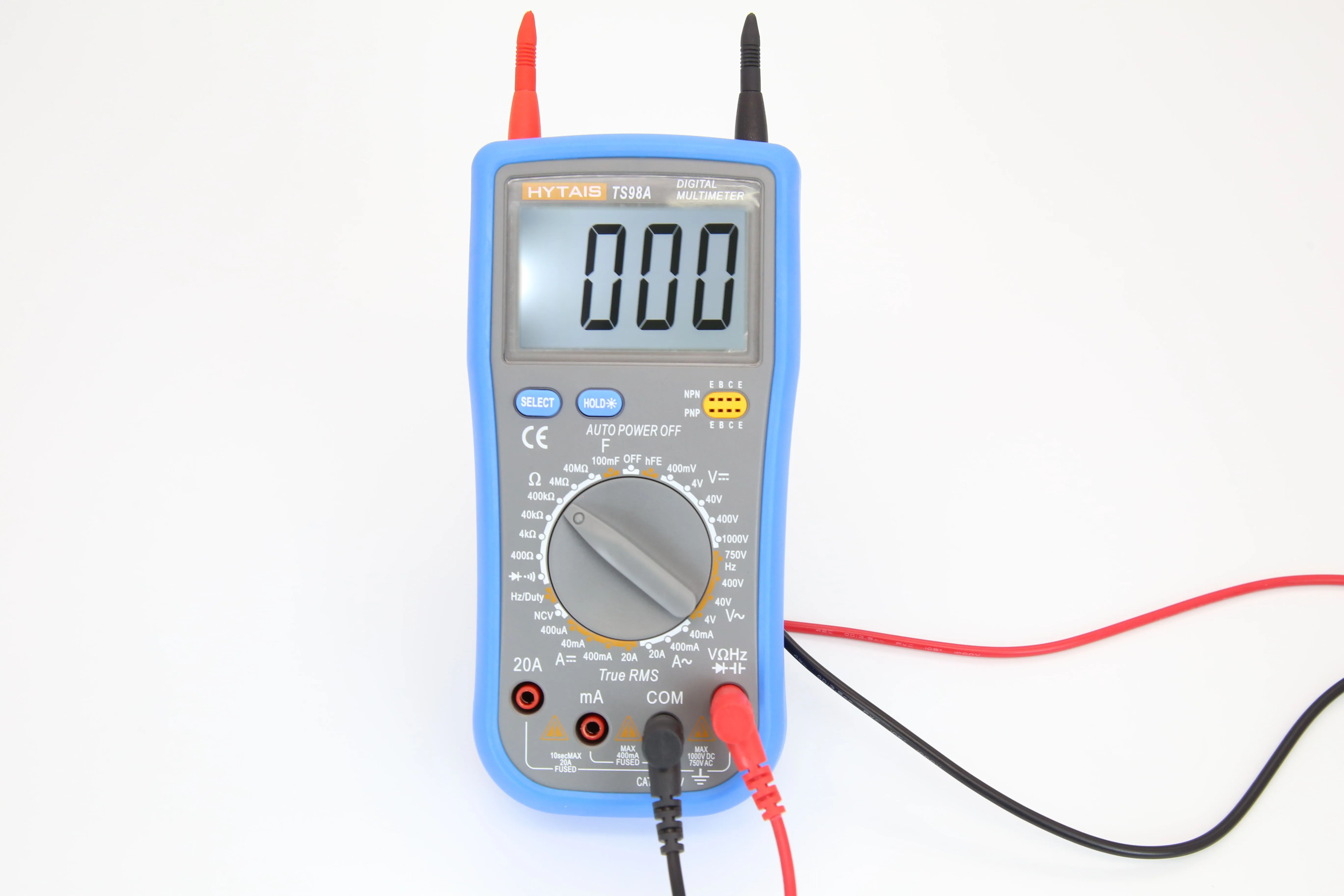 Умный Цифровой автоматический мультиметр hyтакой TS98A, амперметр постоянного и переменного тока, вольтметр, истинное среднеквадратичное значение, Электрический измеритель сопротивления, Электрический тестер