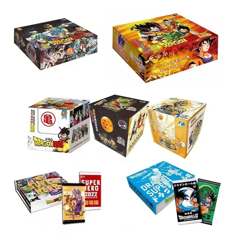 Japanese Anime Dragon Ball CCG/TCG Cards Booster Box Rare Son Goku Vegeta Game Collectible Card Booster Box Children Gift Toy