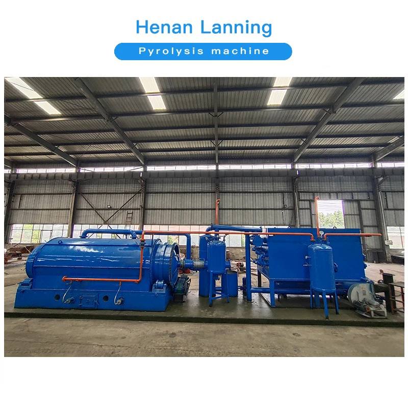 Mobile tire pyrolysis to fuel oil plant small tyre pyrolysis machine with installation for sale