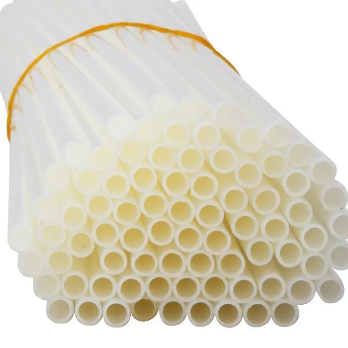 financial binding riveting PE tube 4.8mm 5.2mm 500mm voucher punching machine nylon plastic tube hot melt binding tube