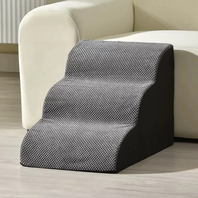 Custom 3 Steps Pet Stairs High Density 30D Foam Removeable Pet Steps Stairs for Dogs and Cats Pet Stairs