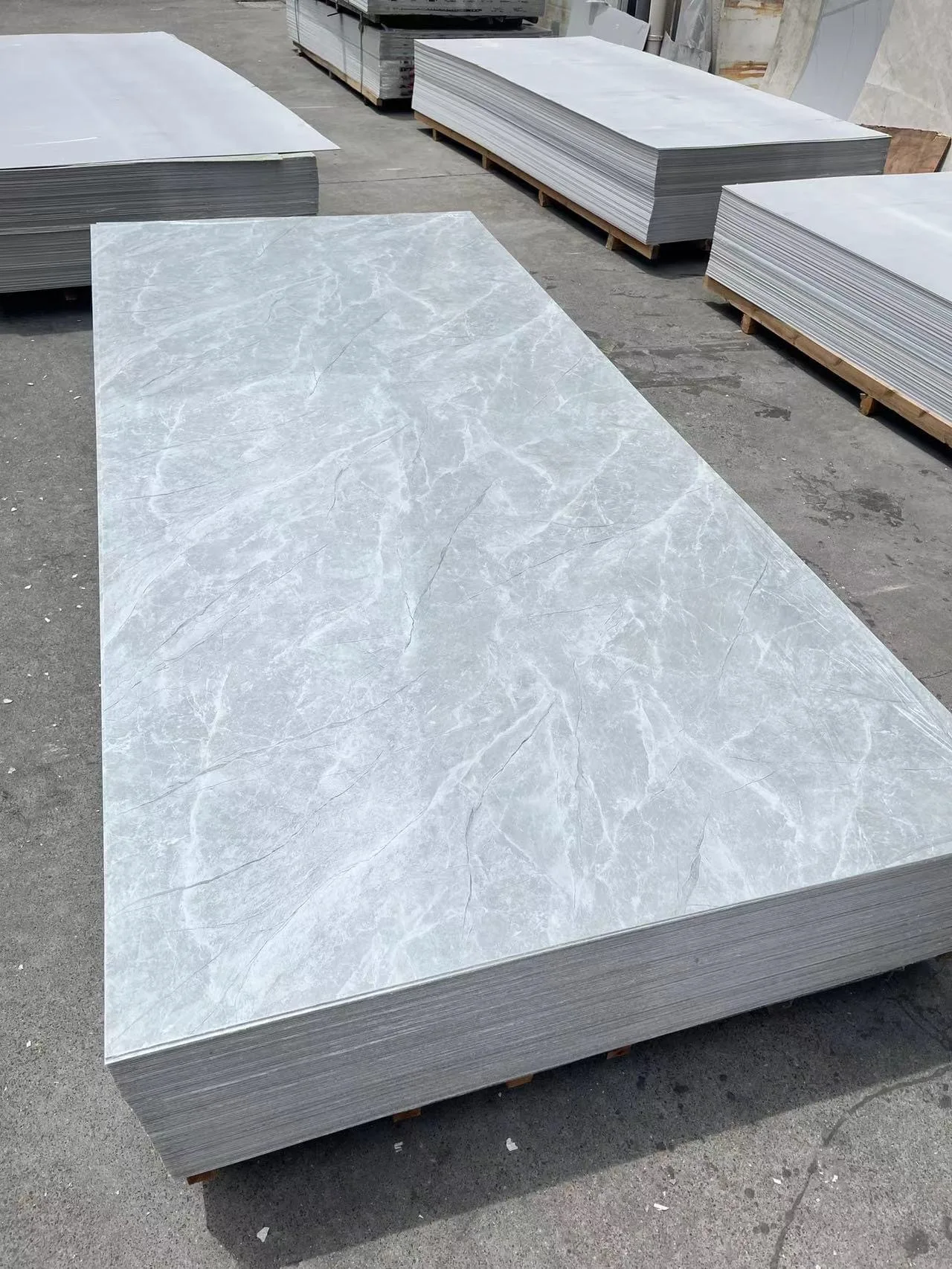 Wholesale Pakistan 4x8 UV Sheet High Glossy Waterproof Fire Proof PVC Marble Sheet