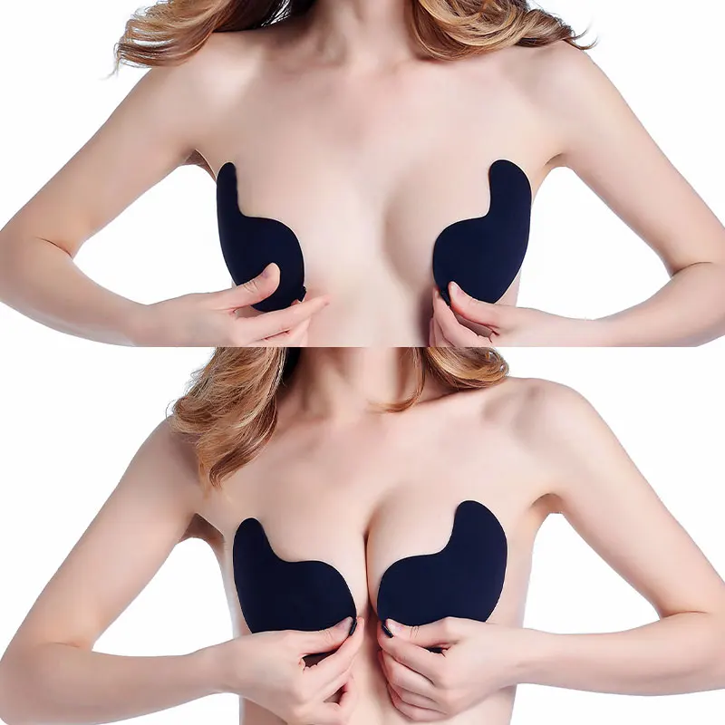 Dropshipping Mango Chest Stickers Lift Up Nude Bra Self Adhesive Bra Nude Invisible Cover Pad Sexy Sticky Bra