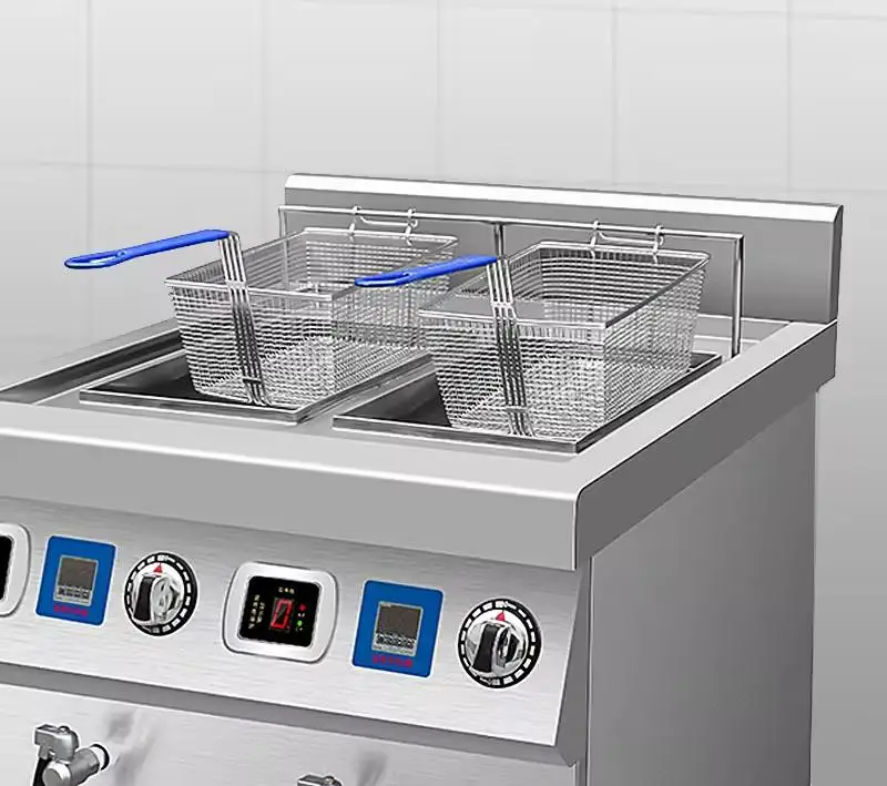 Hot Sale Stainless Steel Basket Gas Deep Fryer Potato Chips Fryer oil greasy for Sale deep fry basket With High Click