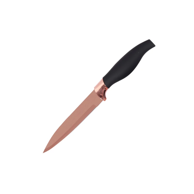 6pcs golden kitchen knife