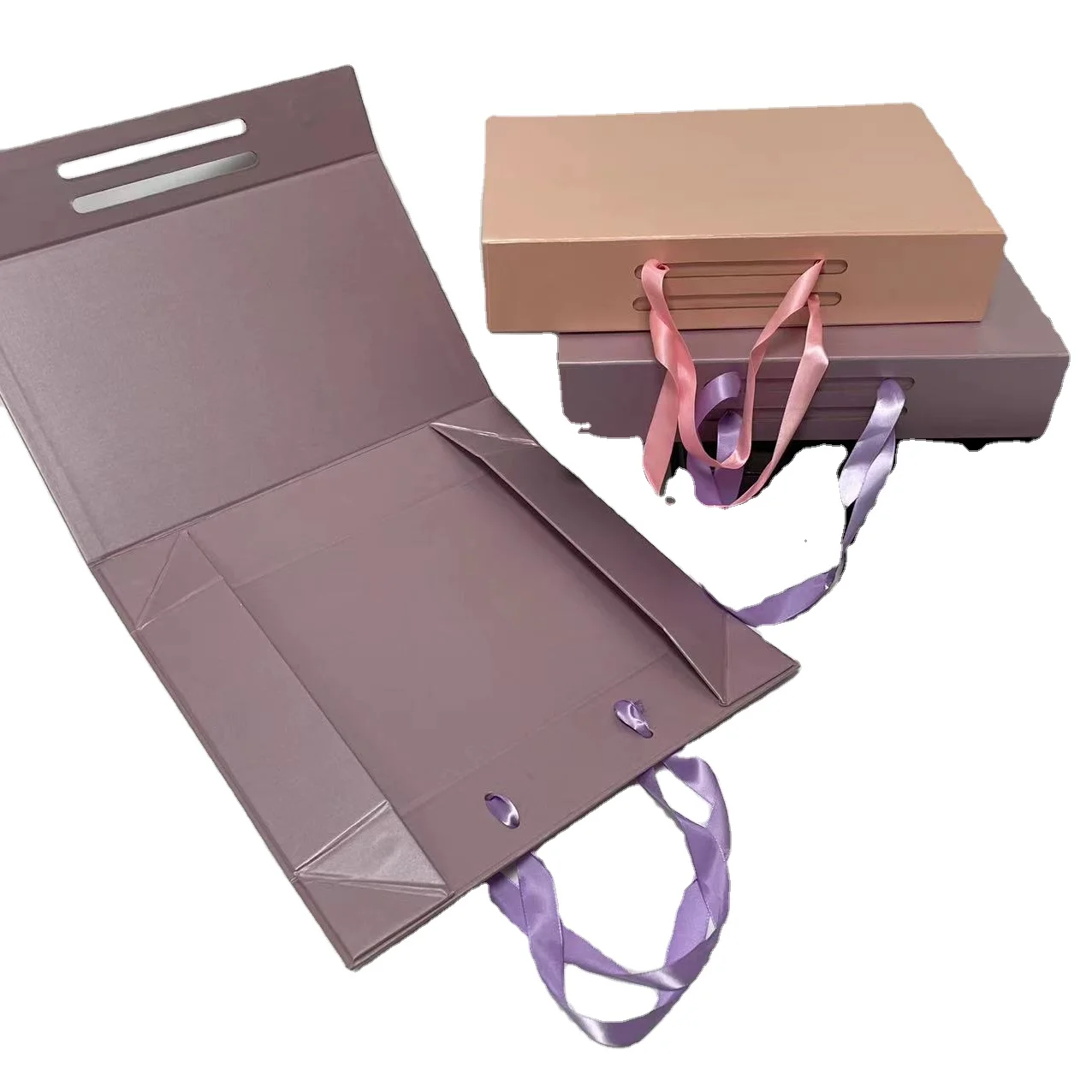 Wholesale Luxury Hair Wig Packaging Black Box Closure Custom Logo Magnetic Gift Box Package