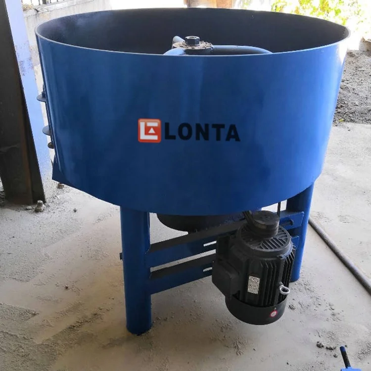 LONTA JQ350 350 Litre 350L Vertical Single Shaft Single Three Phase 5.5Kw Pan Cement Concrete Mixer For Block Making Machine