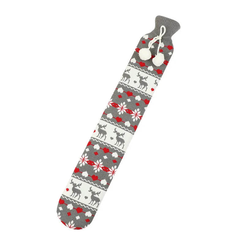 Long Water-filling Christmas limited Hot Water Bottle   with customized covers bag hot water for family