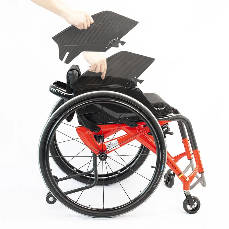 Handicapped lightweight magnesium alloy with carbon fiber active wheelchair with CE ISO for disabled