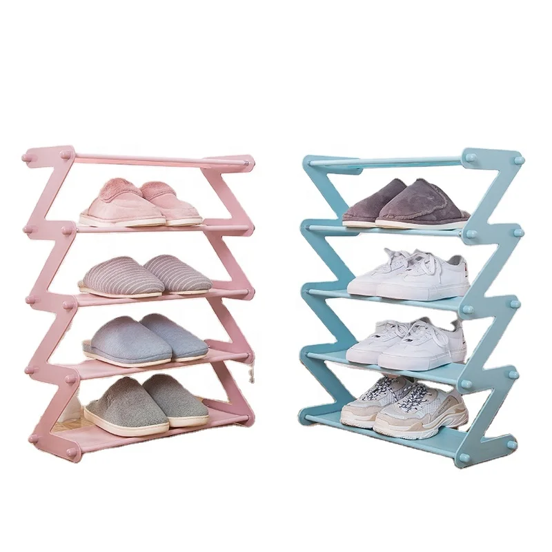 Wholesale simple assembly shoe rack Z-type fabric dustproof assembly shoe rack Household storage shoe organizer