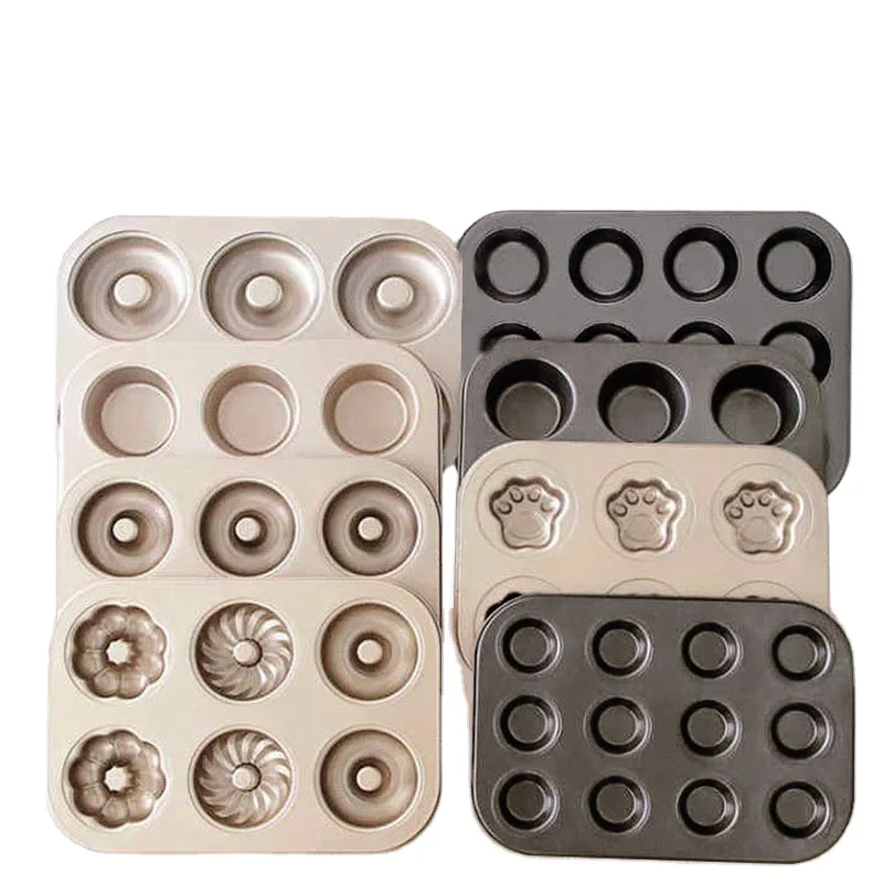 Professional Kitchen Oven Bakeware Non Stick Coating Carbon Steel Various Baking Cake Tools Tray Pan Mould Cake Molds