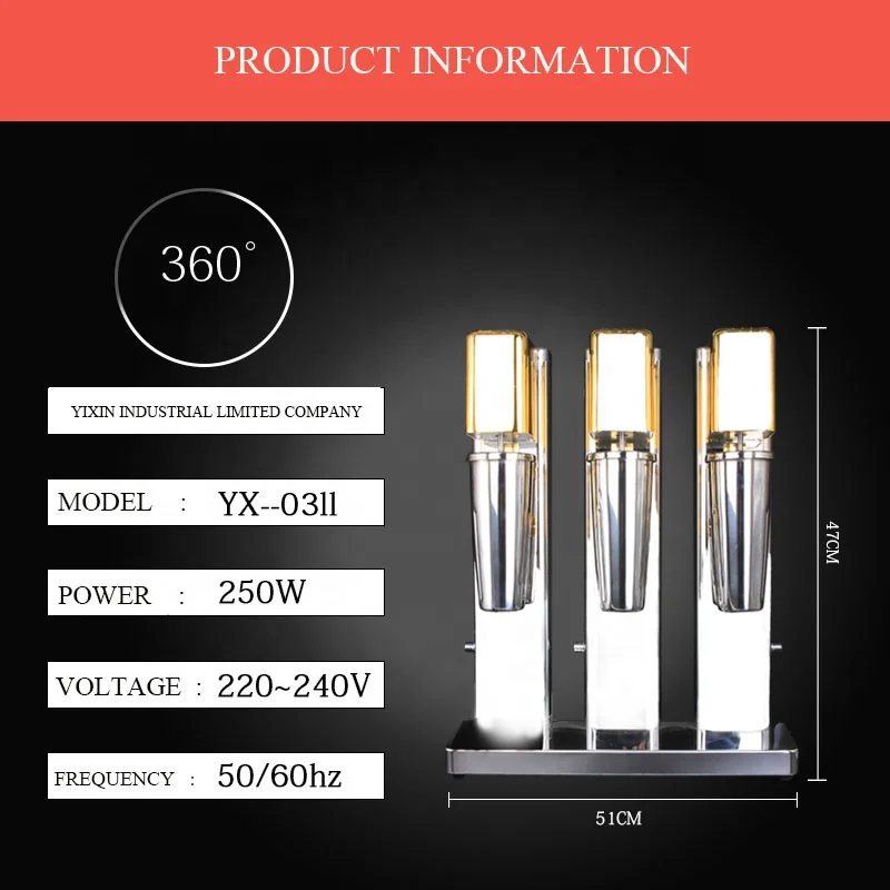 Коммерческая трехцилиндровая машина для плавления снега большой емкости