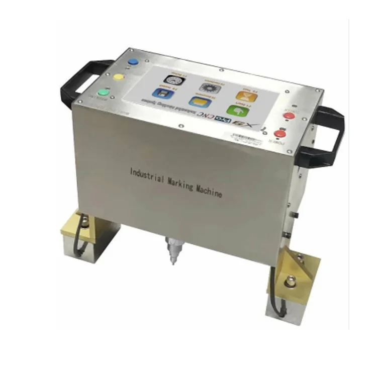 Russian Operating Menu System Portable Dot Peen Electric Marking Machine For Flat Round Cylindrical Tube Engraving Machine