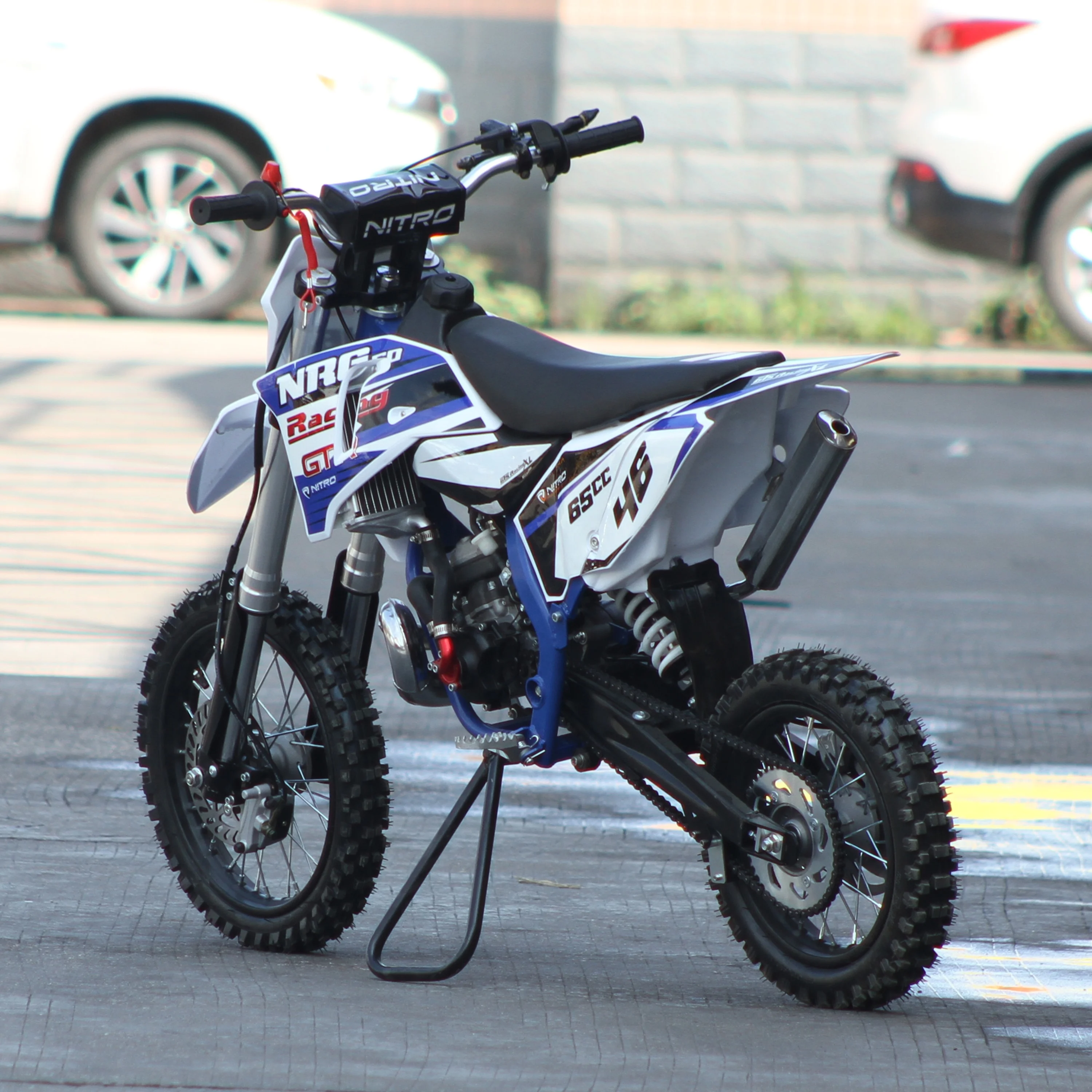 С водяным охлаждением 2-тактный 65CC детские мотоциклы мини высокая конфигурация