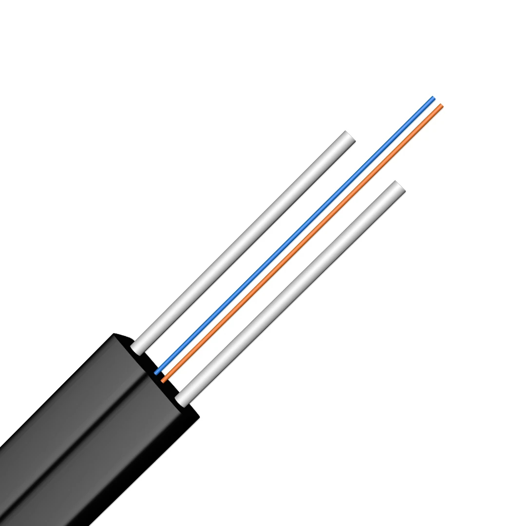 Наружная антенна плоский FTTH волоконно-оптический кабель 2Core 4 ядра с