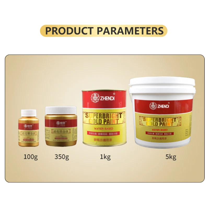 Wholesale manufacturers directly sell hot gold paint for indoor and outdoor decoration and beautification
