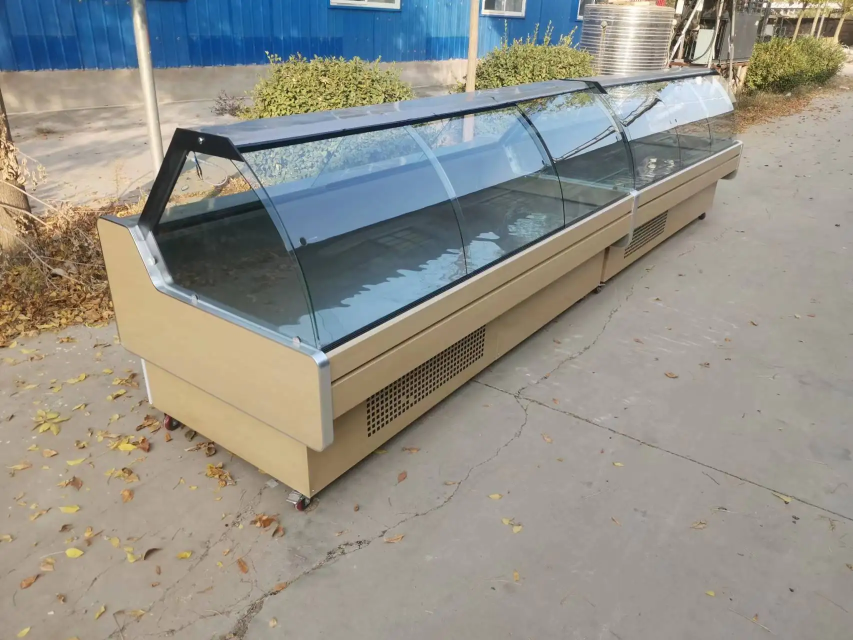 Открывающаяся витрина для холодильника