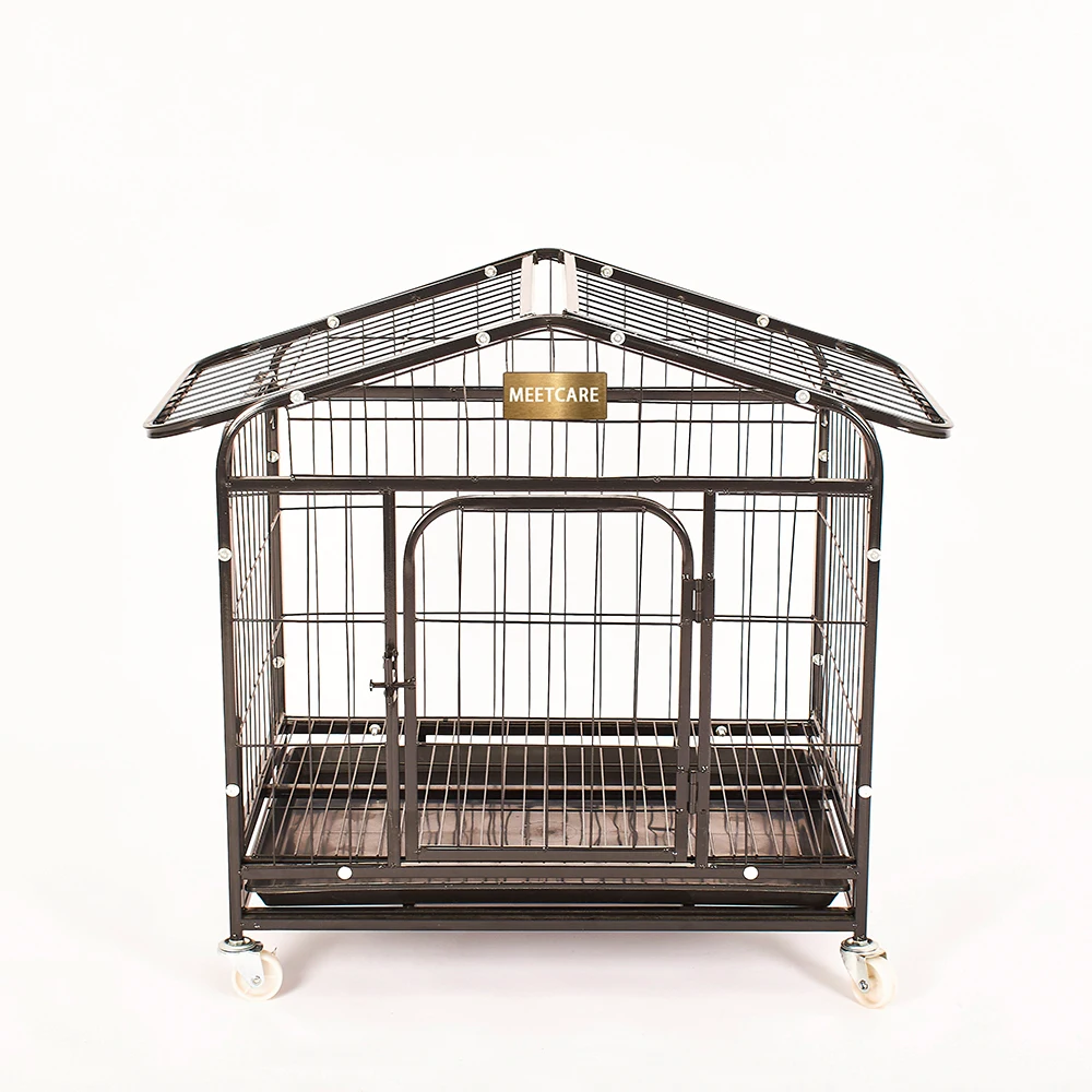 Factory Direct New Design Pointed Roof Wire Design Dog Kennels Cages Metal Cage Dog Cages Metal Kennels For Pets