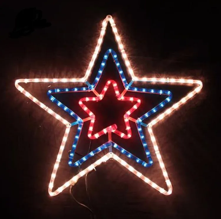 2D Outdoor hanging christmas decoration led light star