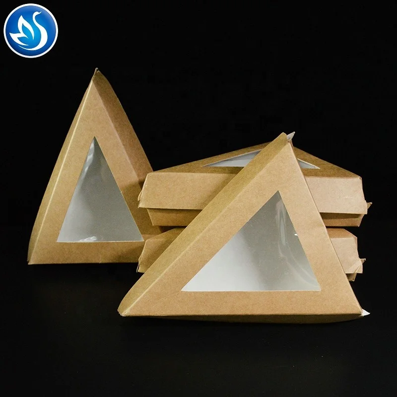 Heat sealed disposable sandwich packaging box