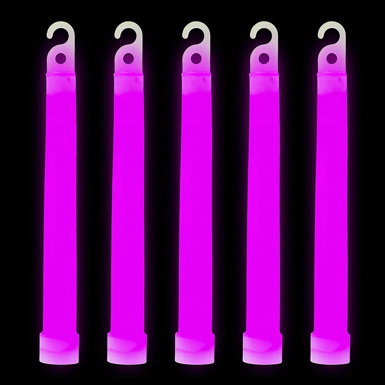 
Emergency glow sticks industrial grade bulk pack ultra bright pink glow stick 6 inch waterproof for camping and party 