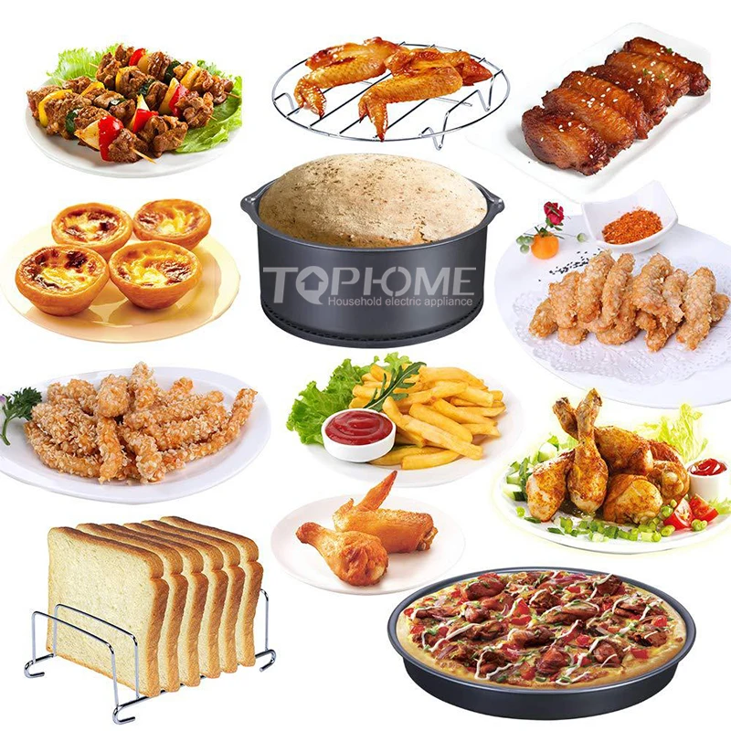 Mini electric air fryer no oil 1.8L capacity Non-Stick Cooking Surface frying food without oil frying machine