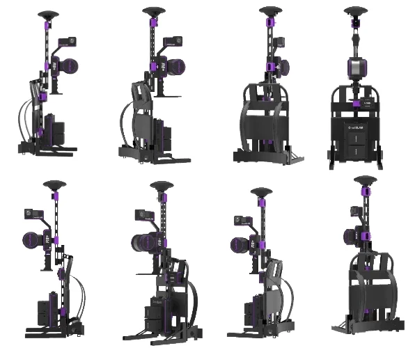 Super Intelligent Mobile 3D Laser Scanner SLAM Millimeter Level Rotating Single Lidar Industrial Mapping Surveying Point Cloud