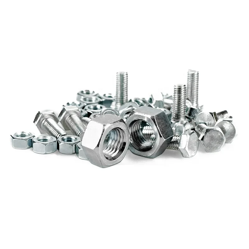 High Quality Fastener Hardware Grade 8.8 Stainless Steel Carbon Steel DIN931 DIN933 Hex Head Nut and Bolt