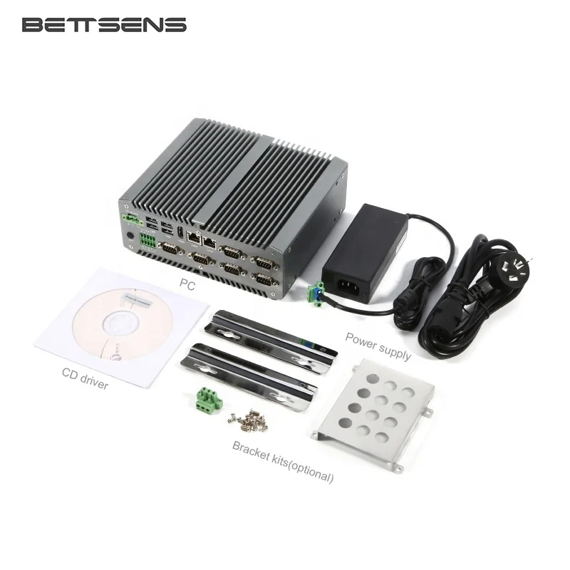 All in One I3 I5 I7 Processor Industrial PC 2020 Fanless Embedded X86 Computer Status Storage