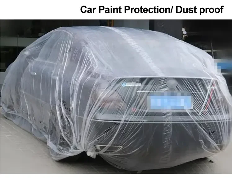 High Quality Car Spray Paint  Plastic Film HDPE Protection Plastic Masking Film Roll Protection Film