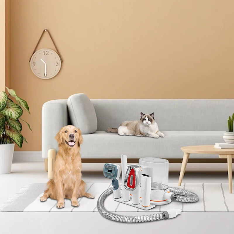 Pet Vacuum Cleaner Electric Cleaning Dog And Cat Hair Fur Grooming Brush Kit