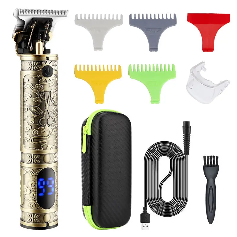 4D LM-800 Factory Price Electric Hair Trimmer For Salon With Stainless Steel Blade T9 Hair Trimmer Sliver Hair Man Clipper
