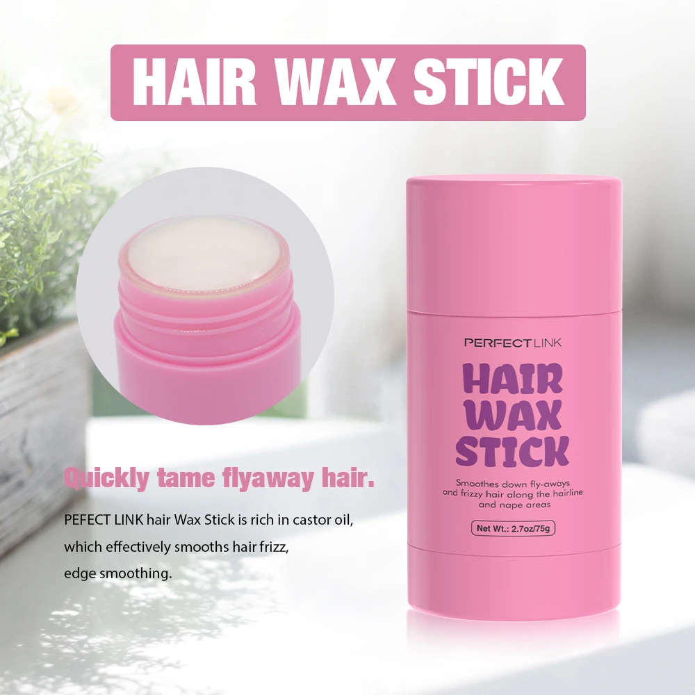 Free sample curly strong hold hair wax stick private label edge control hair wax stick