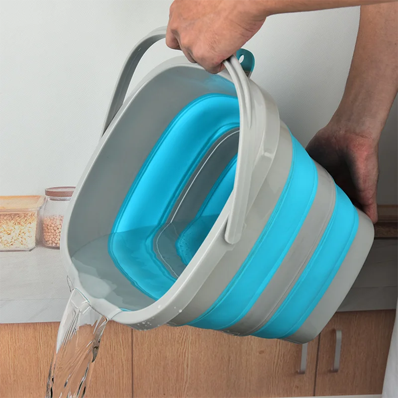 5L 10L Foldable Pail Portable Picnic Travel Outdoor Fishing Water Container Camping Folding Plastic Bucket